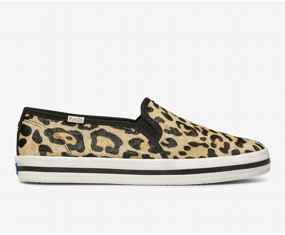 Women's Keds x kate spade new york Calf Hair Slip Ons Leopard 5789014KT - South Africa